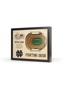 Notre Dame Fighting Irish 3D Stadium View Wall Art