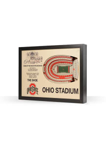 Ohio State Buckeyes 3D Stadium View Wall Art