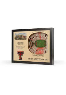 Texas Tech Red Raiders 3D Stadium View Wall Art