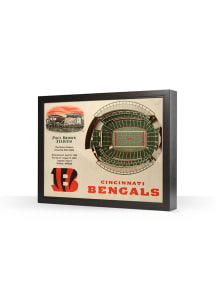 Cincinnati Bengals 3D Stadium View Wall Art