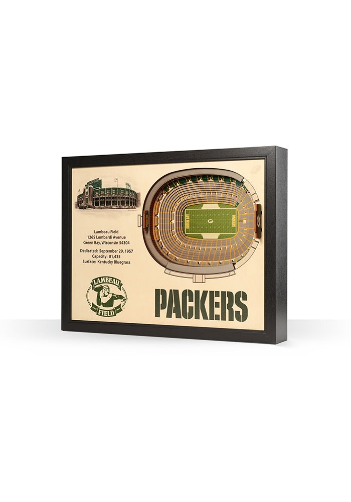 Green Bay Packers 25 Layer Lighted StadiumView End Table