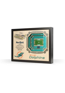 Miami Dolphins 3D Stadium View Wall Art