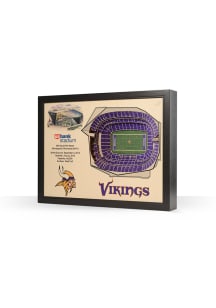 Minnesota Vikings 3D Stadium View Wall Art