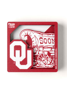 Oklahoma Sooners 3D Logo Magnet