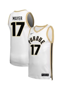 Omer Mayer  Nike Purdue Boilermakers White NIL Name And Number Jersey
