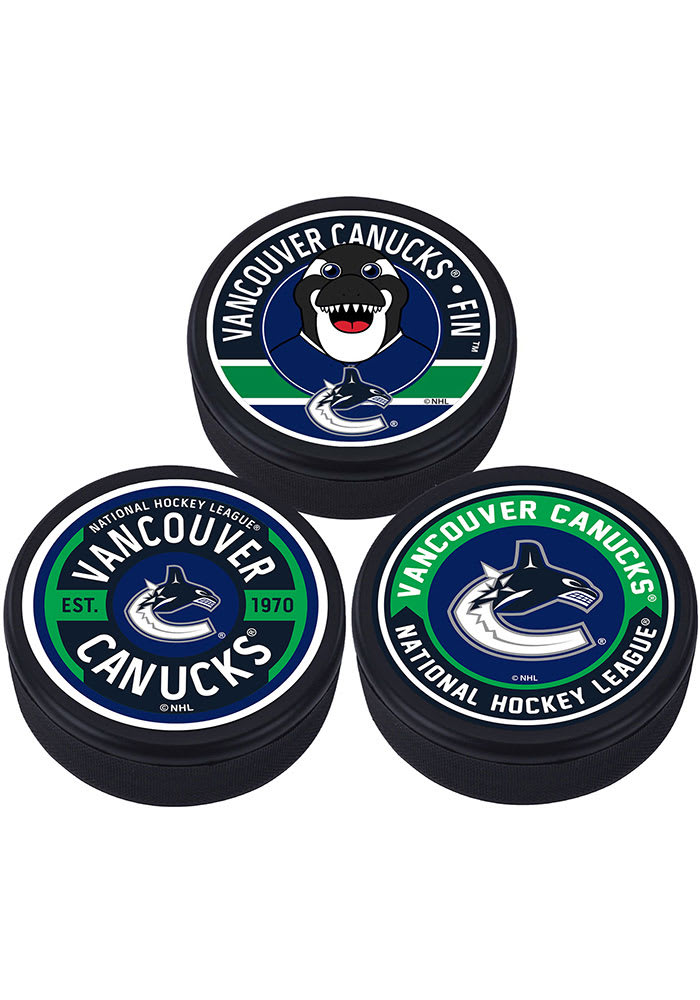 Vancouver Canucks 3 Pack Collectible Hockey Puck