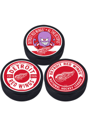 Detroit Red Wings 3 Pack Collectible Hockey Puck