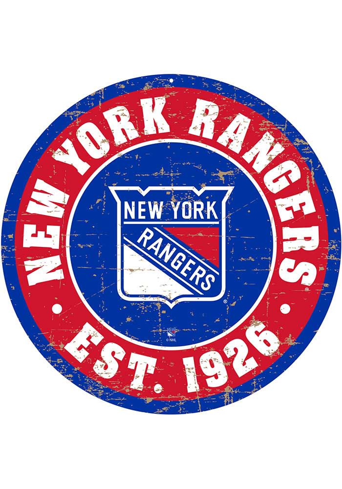 New York Rangers Vintage Wall Sign