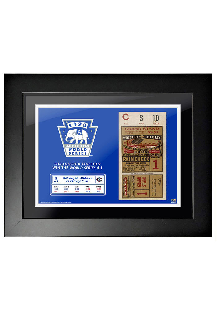 Chicago Cubs 1929 World Series Ticket Framed Posters