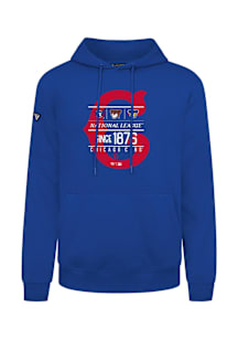 Levelwear Chicago Cubs Mens Blue Podium Cooperstown Acumen Long Sleeve Hoodie