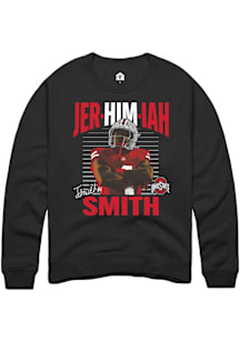 Jeremiah Smith Ohio State Buckeyes Mens Black NIL Caricatures Jer-HIM-iah Player Crew