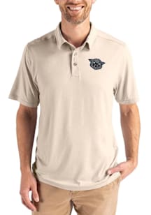 Cutter and Buck Cincinnati Bearcats Mens Oatmeal Vault Coastline Eco Short Sleeve Polo