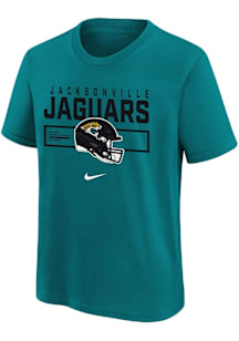 Nike Jacksonville Jaguars Youth Teal Helmet Essential Short Sleeve T-Shirt