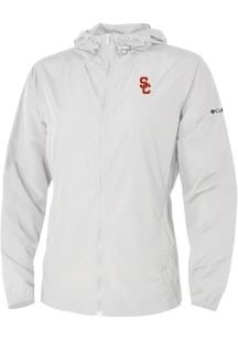 Womens USC Trojans White Columbia Heat Seal Prodigy Light Weight Jacket