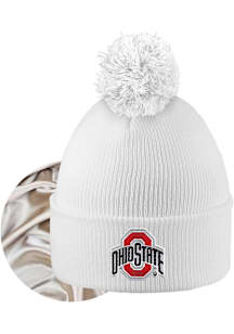 LogoFit Ohio State Buckeyes White Monroe Womens Knit Hat