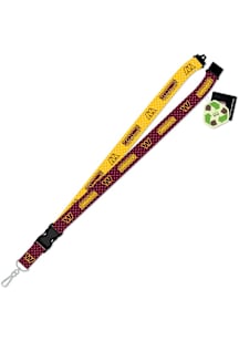 Mojo Washington Commanders Diamond Plate Lanyard - Burgundy