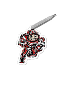 Ohio State Buckeyes Justin Patten Mascot Ornament - Red