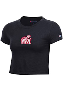 Champion Maryland Terrapins Womens Black Baby Short Sleeve T-Shirt