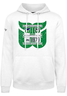 Levelwear Hartford Whalers Mens White Podium Acumen Long Sleeve Hoodie