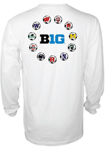 Big Ten White Big Ten Men's Soccer All Teams Long Sleeve T Shirt
