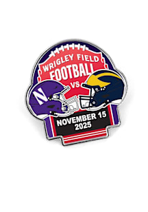 Northwestern Wildcats Souvenir vs Michigan Game Day Pin - Purple