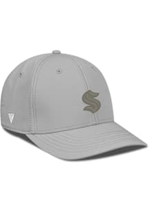 Levelwear Seattle Kraken Mens Silver Rise Structured Copper Flex Hat