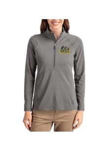 Womens Drexel Dragons Graphite Cutter and Buck Adapt Eco Qtr Zip Pullover