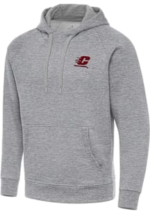 Antigua Central Michigan Chippewas Mens Grey Victory Long Sleeve Hoodie