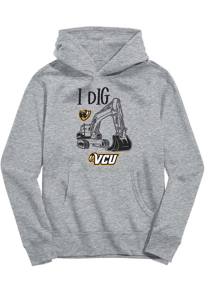 VCU Rams Vive La Fete Youth ATHLETICGREY Excavator Long