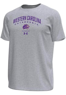 Under Armour Western Carolina Grey Arch over logo Tech Stretch Short Sleeve T Shirt