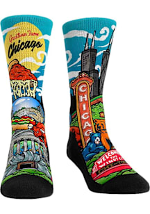 Chicago Greetings from Chicago Mens Dress Socks