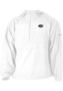 Columbia Florida Gators Mens White Heat Seal Prodigy Long Sleeve Qtr Zip Pullover