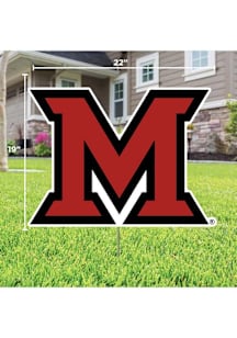 Miami RedHawks Team Yard Sign - Red