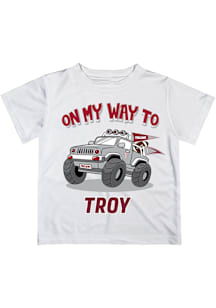 Vive La Fete Troy Trojans Infant On My Way Short Sleeve T-Shirt White