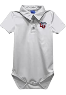 Vive La Fete Liberty Flames Baby White Team Short Sleeve One Piece Polo