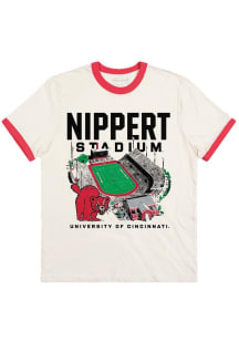 Cincinnati Bearcats White Homefield Nippert Stadium Short Sleeve Fashion T Shirt