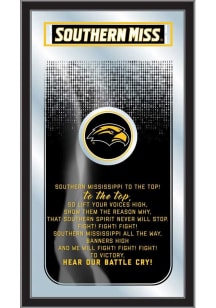 Southern Mississippi Golden Eagles Fight Song Hanging Back Bar Mirror