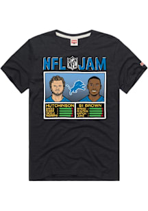 Aidan Hutchinson Detroit Lions Charcoal NFL Jam Short Sleeve Fashion Player T Shirt