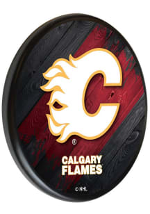 Calgary Flames Printed Sign - Black