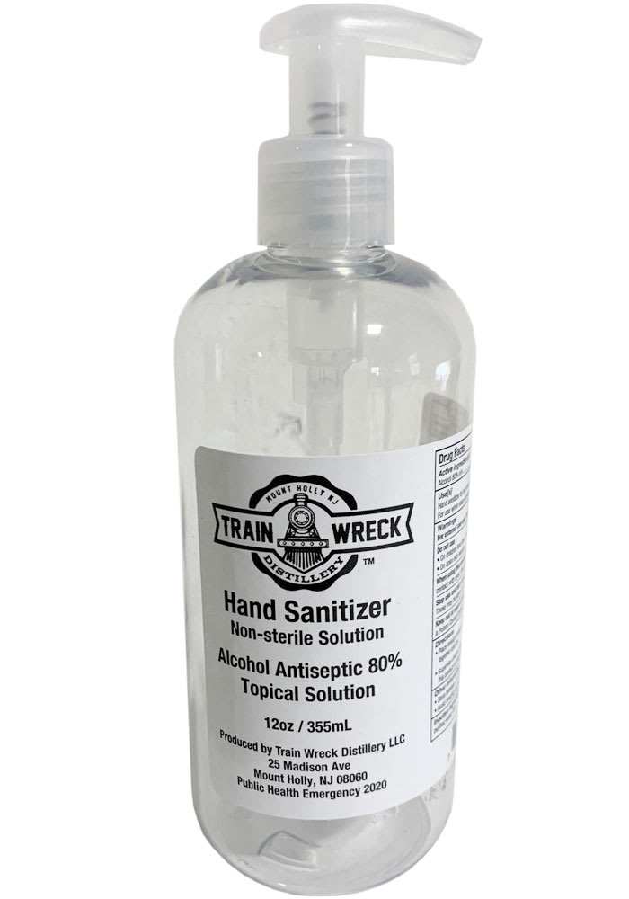 Train Wreck Distillery 12oz Hand Sanitizer with Pump
