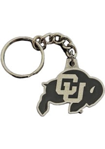 Colorado Buffaloes Pewter Die Cut Mascot Keychain - Silver