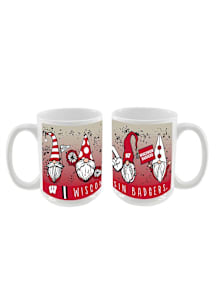 Wisconsin Badgers 15oz Goliday Gnome Ceramic Mug - Gold
