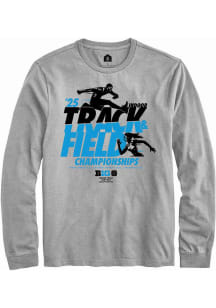 Mens Big Ten Grey Rally 2025 Mens &amp; Womens Indoor Track &amp; Field Championship Tee