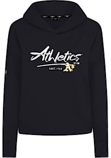 Levelwear Oakland Athletics Womens Black Sweet Express Hooded Sweatshirt
