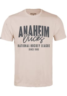 Levelwear Anaheim Ducks Tan Richmond Response Short Sleeve T Shirt