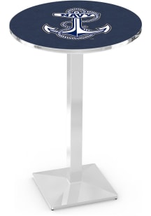 Navy Midshipmen Chrome Square Base Pub Table