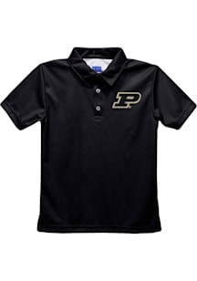 Vive La Fete Purdue Boilermakers Youth Black Team Short Sleeve Polo Shirt