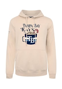 Levelwear Tampa Bay Rays Mens Tan Podium Mellow Long Sleeve Hoodie