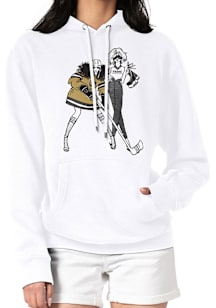 4Her Vegas Golden Knights Womens White Hockey Girls Hooded Sweatshirt