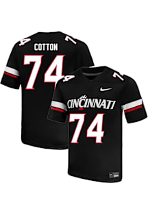 Joseph Cotton Nike Mens Black Cincinnati Bearcats NIL Name And Number Football Jersey